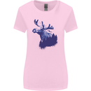 Moose Forest Ecology Environment Womens Wider Cut T-Shirt Light Pink