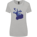 Moose Forest Ecology Environment Womens Wider Cut T-Shirt Sports Grey