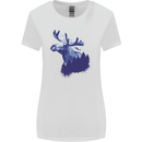Moose Forest Ecology Environment Womens Wider Cut T-Shirt White