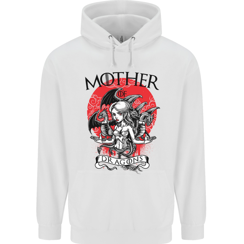 Mother of Dragons GOT Childrens Kids Hoodie White