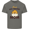 Mother's Day Easter Most Egg-cellent Mom Mens Cotton T-Shirt Tee Top Charcoal