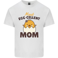 Mother's Day Easter Most Egg-cellent Mom Mens Cotton T-Shirt Tee Top White