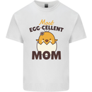 Mother's Day Easter Most Egg-cellent Mom Mens Cotton T-Shirt Tee Top White