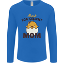 Mother's Day Easter Most Egg-cellent Mom Mens Long Sleeve T-Shirt Royal Blue
