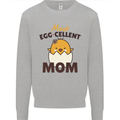 Mother's Day Easter Most Egg-cellent Mom Mens Sweatshirt Jumper Sports Grey