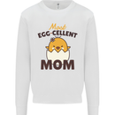 Mother's Day Easter Most Egg-cellent Mom Mens Sweatshirt Jumper White