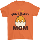 Mother's Day Easter Most Egg-cellent Mom Mens T-Shirt 100% Cotton Orange