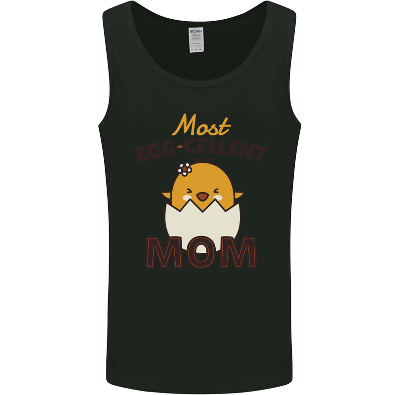 Mother's Day Easter Most Egg-cellent Mom Mens Vest Tank Top Black