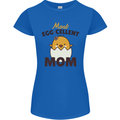 Mother's Day Easter Most Egg-cellent Mom Womens Petite Cut T-Shirt Royal Blue