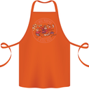 Mother's Day I Was Normal Five Kids Ago Cotton Apron 100% Organic Orange
