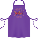 Mother's Day I Was Normal Five Kids Ago Cotton Apron 100% Organic Purple