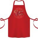 Mother's Day I Was Normal Five Kids Ago Cotton Apron 100% Organic Red