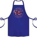 Mother's Day I Was Normal Five Kids Ago Cotton Apron 100% Organic Royal Blue