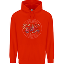 Mother's Day I Was Normal Five Kids Ago Mens 80% Cotton Hoodie Bright Red