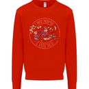 Mother's Day I Was Normal Five Kids Ago Mens Sweatshirt Jumper Bright Red