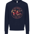 Mother's Day I Was Normal Five Kids Ago Mens Sweatshirt Jumper Navy Blue