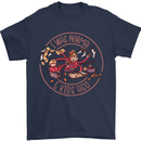 Mother's Day I Was Normal Five Kids Ago Mens T-Shirt Cotton Gildan Navy Blue