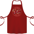 Mother's Day I Was Normal Three Kids Ago Cotton Apron 100% Organic Maroon