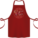 Mother's Day I Was Normal Three Kids Ago Cotton Apron 100% Organic Maroon