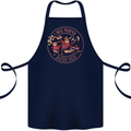 Mother's Day I Was Normal Three Kids Ago Cotton Apron 100% Organic Navy Blue