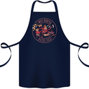 Mother's Day I Was Normal Three Kids Ago Cotton Apron 100% Organic Navy Blue