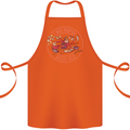 Mother's Day I Was Normal Three Kids Ago Cotton Apron 100% Organic Orange
