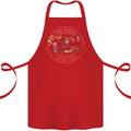 Mother's Day I Was Normal Three Kids Ago Cotton Apron 100% Organic Red