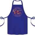 Mother's Day I Was Normal Three Kids Ago Cotton Apron 100% Organic Royal Blue
