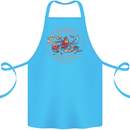 Mother's Day I Was Normal Three Kids Ago Cotton Apron 100% Organic Turquoise