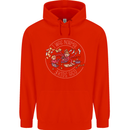 Mother's Day I Was Normal Three Kids Ago Mens 80% Cotton Hoodie Bright Red