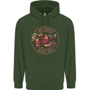 Mother's Day I Was Normal Three Kids Ago Mens 80% Cotton Hoodie Forest Green