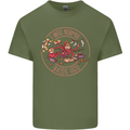Mother's Day I Was Normal Three Kids Ago Mens Cotton T-Shirt Tee Top Military Green