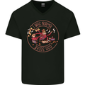 Mother's Day I Was Normal Three Kids Ago Mens V-Neck Cotton T-Shirt Black