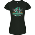 Motocross 2016 Motorbike Motorcycle Womens Petite Cut T-Shirt Black
