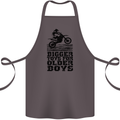 Motocross Bigger Toys Older Boys MotoX Cotton Apron 100% Organic Dark Grey