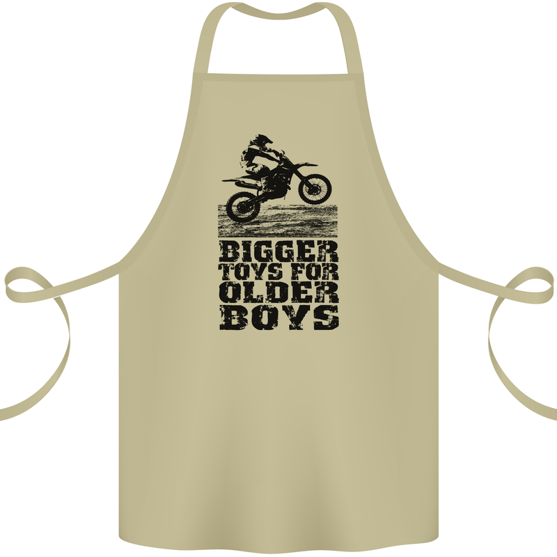 Motocross Bigger Toys Older Boys MotoX Cotton Apron 100% Organic Khaki