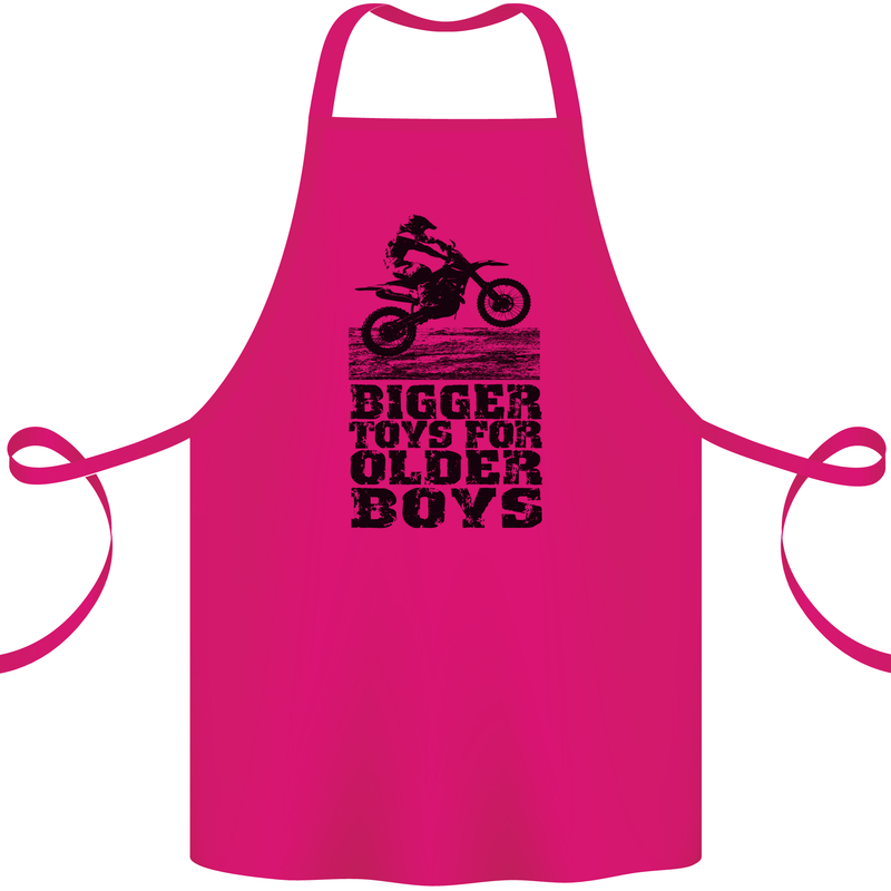 Motocross Bigger Toys Older Boys MotoX Cotton Apron 100% Organic Pink