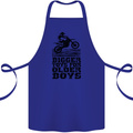 Motocross Bigger Toys Older Boys MotoX Cotton Apron 100% Organic Royal Blue
