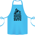 Motocross Bigger Toys Older Boys MotoX Cotton Apron 100% Organic Turquoise