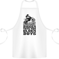 Motocross Bigger Toys Older Boys MotoX Cotton Apron 100% Organic White