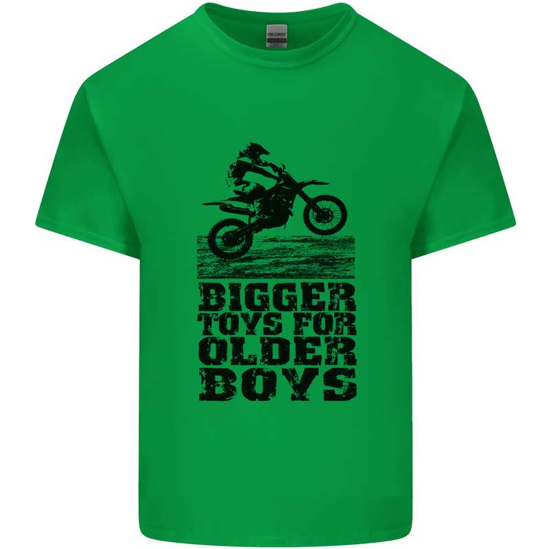 Motocross Bigger Toys Older Boys MotoX Mens Cotton T-Shirt Tee Top Irish Green
