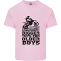 Motocross Bigger Toys Older Boys MotoX Mens Cotton T-Shirt Tee Top Light Pink