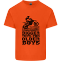Motocross Bigger Toys Older Boys MotoX Mens Cotton T-Shirt Tee Top Orange