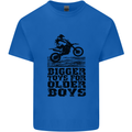 Motocross Bigger Toys Older Boys MotoX Mens Cotton T-Shirt Tee Top Royal Blue