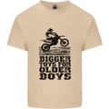 Motocross Bigger Toys Older Boys MotoX Mens Cotton T-Shirt Tee Top Sand