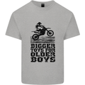 Motocross Bigger Toys Older Boys MotoX Mens Cotton T-Shirt Tee Top Sports Grey