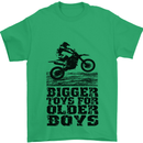 Motocross Bigger Toys Older Boys MotoX Mens T-Shirt Cotton Gildan Irish Green