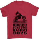 Motocross Bigger Toys Older Boys MotoX Mens T-Shirt Cotton Gildan Red