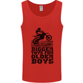 Motocross Bigger Toys Older Boys MotoX Mens Vest Tank Top Red
