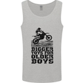 Motocross Bigger Toys Older Boys MotoX Mens Vest Tank Top Sports Grey